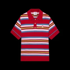Stripe Oversized Polo Shirt