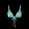 Stripe Towelling Bikini Top