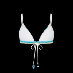 Stripe Towelling Bikini Top