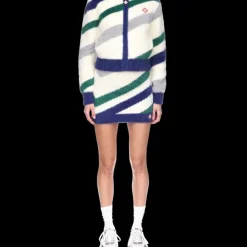 Striped Fluffy Skirt