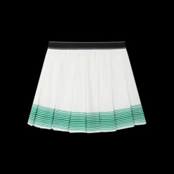 Striped Pleated Skirt