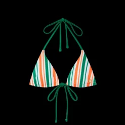 Striped String Bikini Top