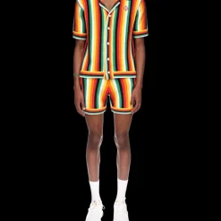 Striped Towelling Shirt