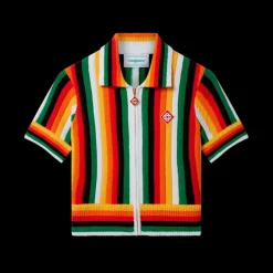 Striped Towelling Top