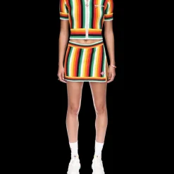 Striped Towelling Top