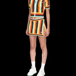 Striped Towelling Top