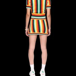Striped Towelling Top