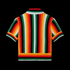 Striped Towelling Top