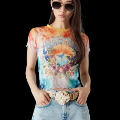 Surf Trip Tie Dye Mesh T-Shirt