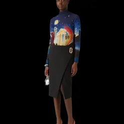 Tailored Wrap Skirt