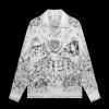 Tattoo Long Sleeve Silk Shirt