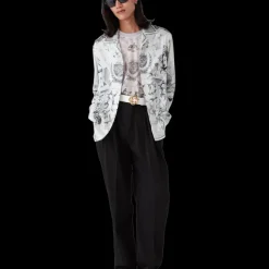 Tattoo Long Sleeve Silk Shirt