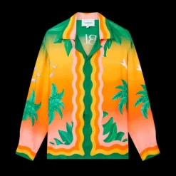 Tennis Club En Fleur Silk Shirt