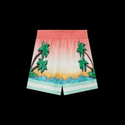 Tennis Club Silk Shorts