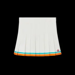 Tennis Stripe Pleated Skirt