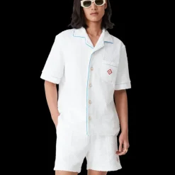 Tennis Stripe Towelling Shirt