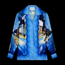 Tokyo Night Silk Shirt