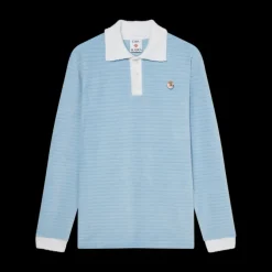 Velour Stripe Polo Shirt
