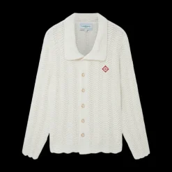 Wavy Gradient Crochet Shirt