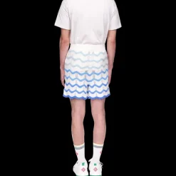 Wavy Gradient Crochet Shorts