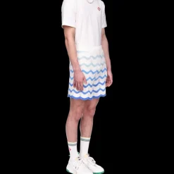 Wavy Gradient Crochet Shorts