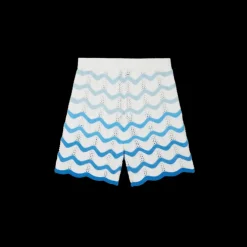 Wavy Gradient Crochet Shorts