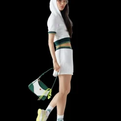 White & Green Jeanne Pochette Shoulder Bag