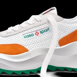 Women's Atlantis White & Clay Orange Sneaker