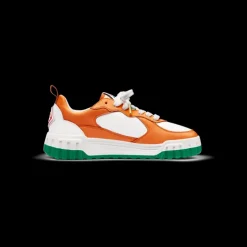 Women's Court Orange & White Sneaker