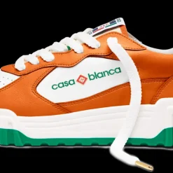Women's Court Orange & White Sneaker