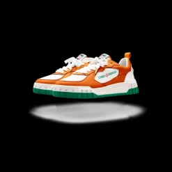 Women's Court Orange & White Sneaker