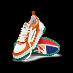 Women's Court Orange & White Sneaker