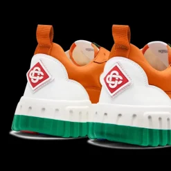 Women's Court Orange & White Sneaker