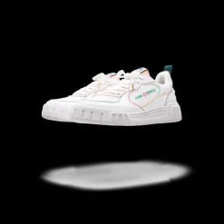 Women's Court White & Multicolour White Sneakers