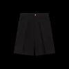Wool Pleated Tailored Shorts