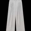 Wool Triple Pleat Tailored Trousers