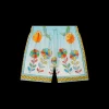 Yoruba Flowers Silk Shorts