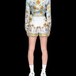Yoruba Flowers Wrap Blouse